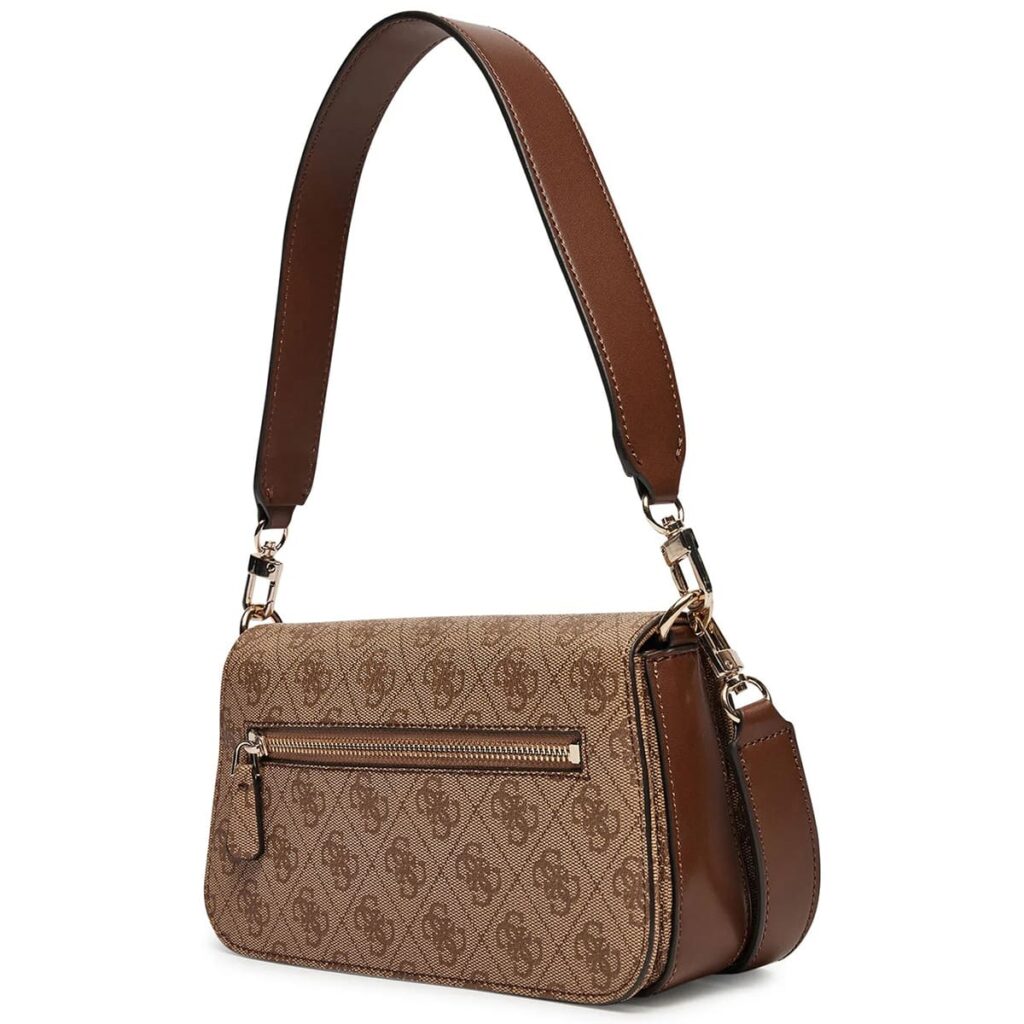 Original Outlet Guess Latte Brown Women Shoulder Bag
