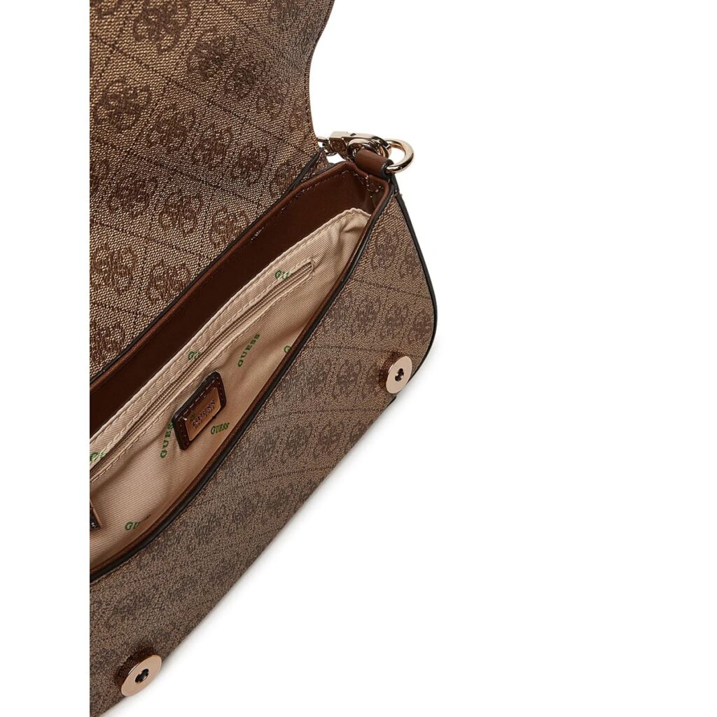 Original Outlet Guess Latte Brown Women Shoulder Bag
