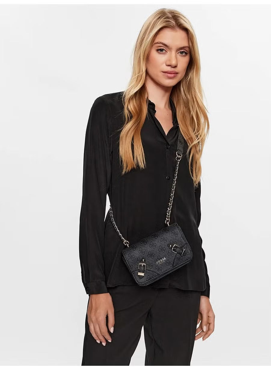 Original Outlet Guess Coal Black Women Crossbody