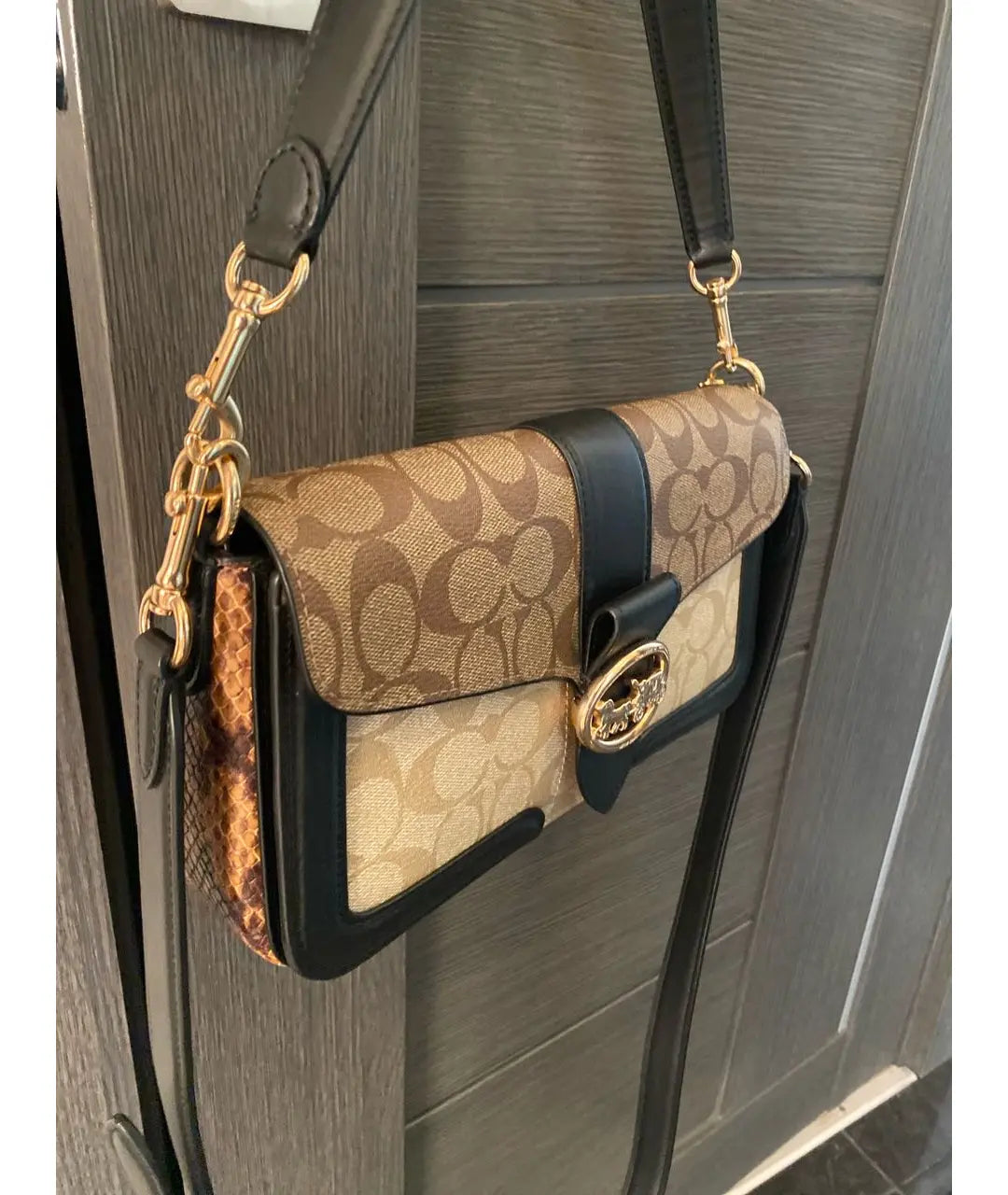 Original Outlet Coach Black Women Shoulder Bag 5509 IMRKY