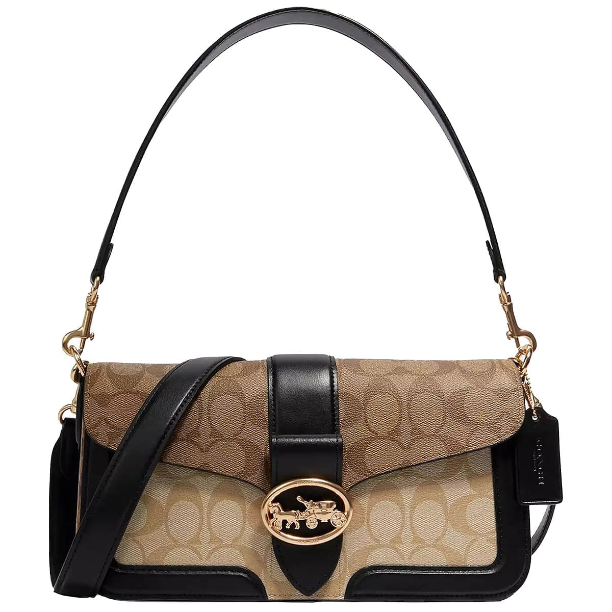 Original Outlet Coach Black Women Shoulder Bag 5509 IMRKY