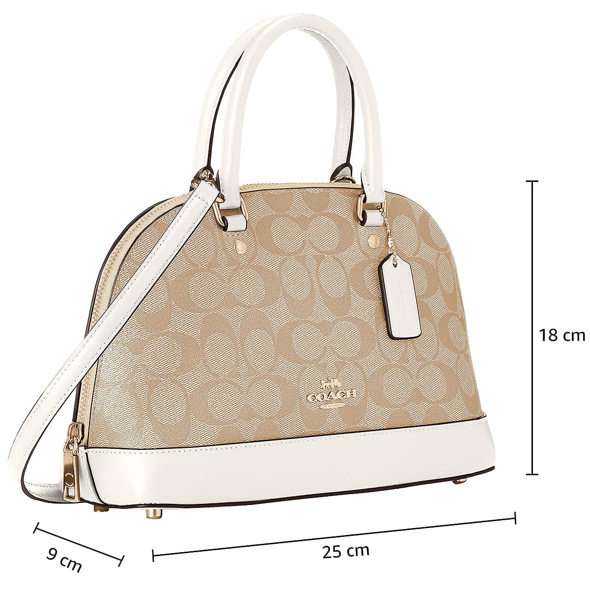 Original Outlet Coach Light Khaki Chalk Women Crossbody Bag f27583 imdqc