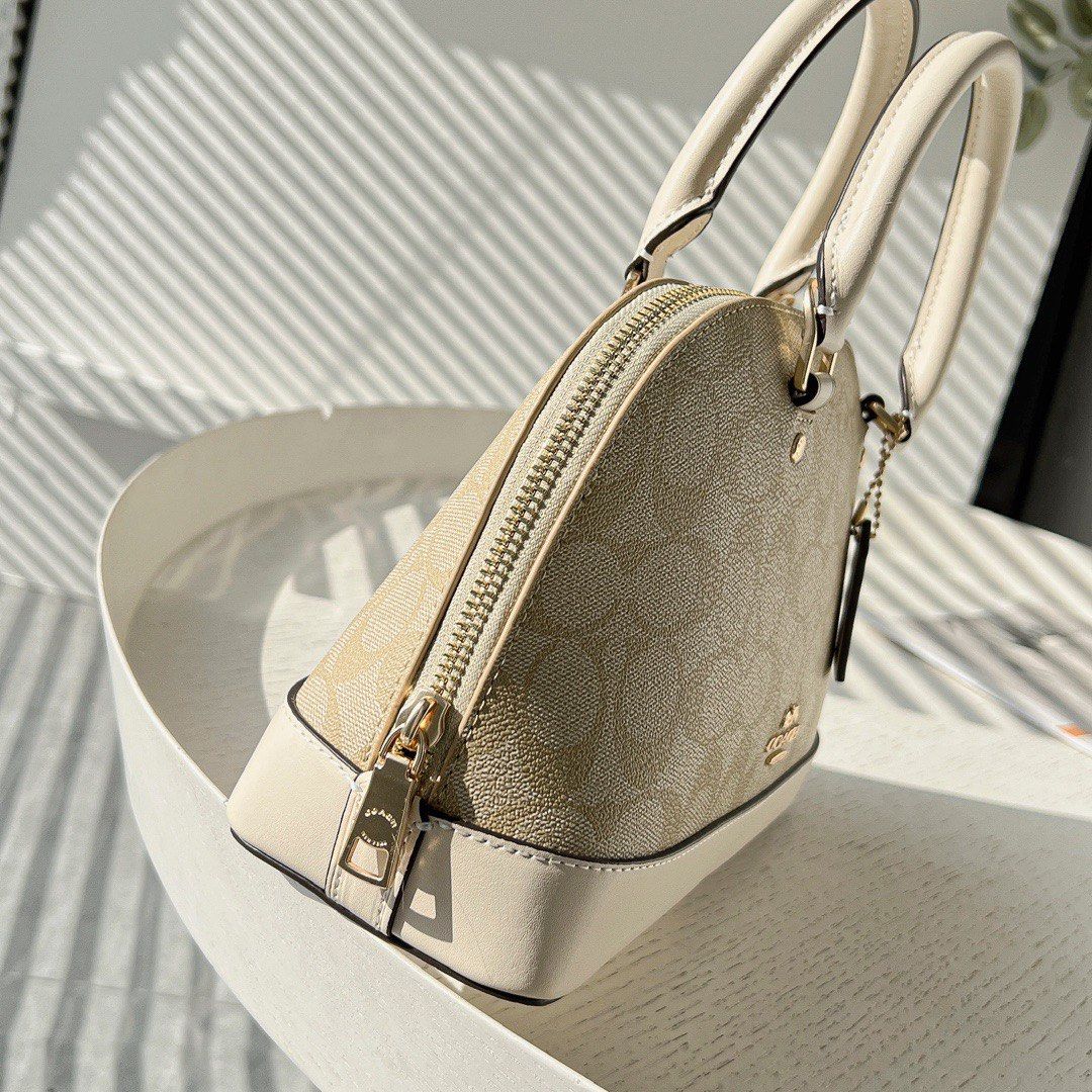 Original Outlet Coach Light Khaki Chalk Women Crossbody Bag f27583 imdqc