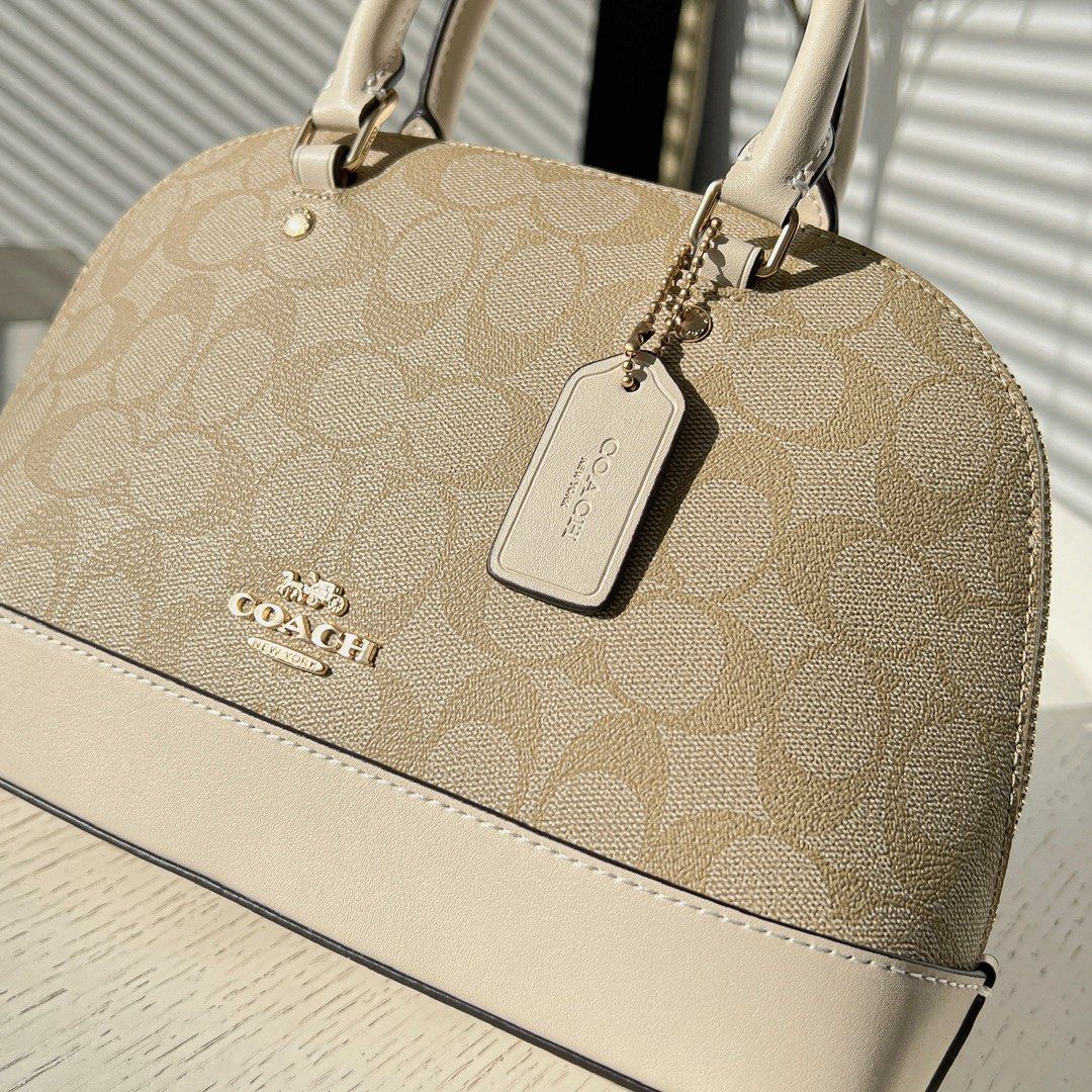 Original Outlet Coach Light Khaki Chalk Women Crossbody Bag f27583 imdqc