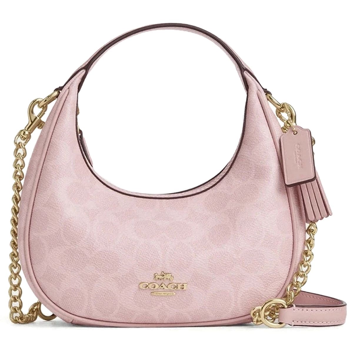 Original Outlet Coach Powder Pink Women Crossbody bag CAM83
