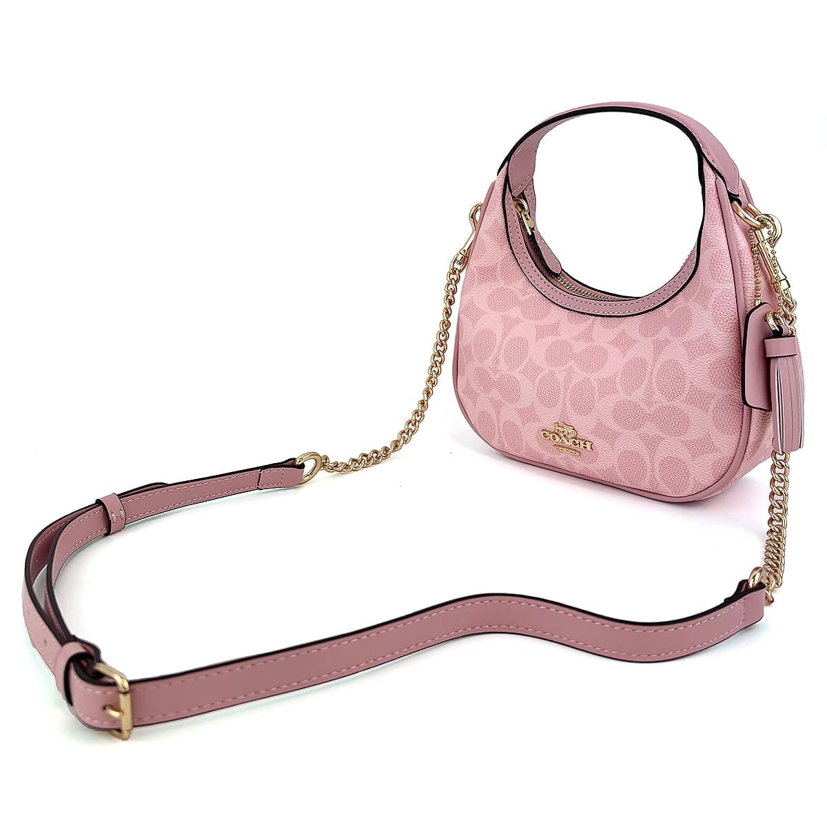 Original Outlet Coach Powder Pink Women Crossbody bag CAM83